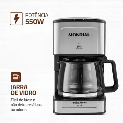 Cafeteira Elétrica Dolce Arome C-43-20X-SI Mondial 550W 220V