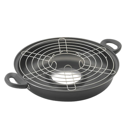 Churrasqueira de Fogão Antiaderente 2 em 1 para Pizza e Grill