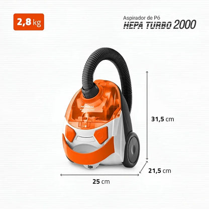 Aspirador de Pó Mondial Turbo Hepa AP-15 1500W