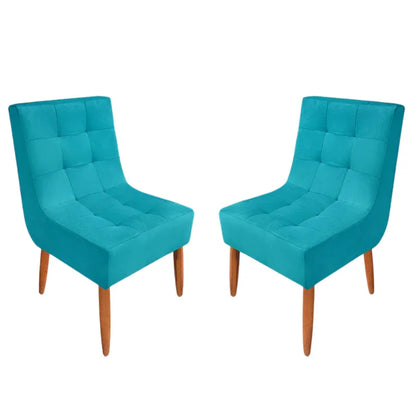 Kit Cadeira Estofada Decorativa