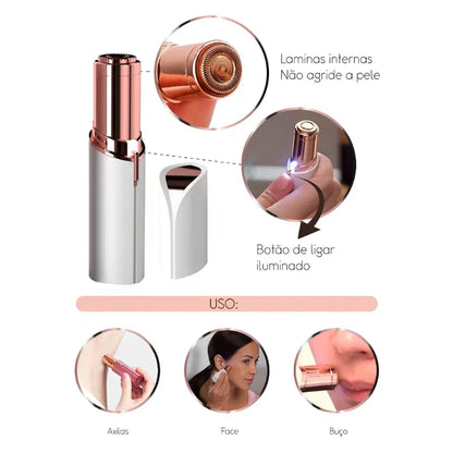 Depilador Elétrico Portátil e Recarregável