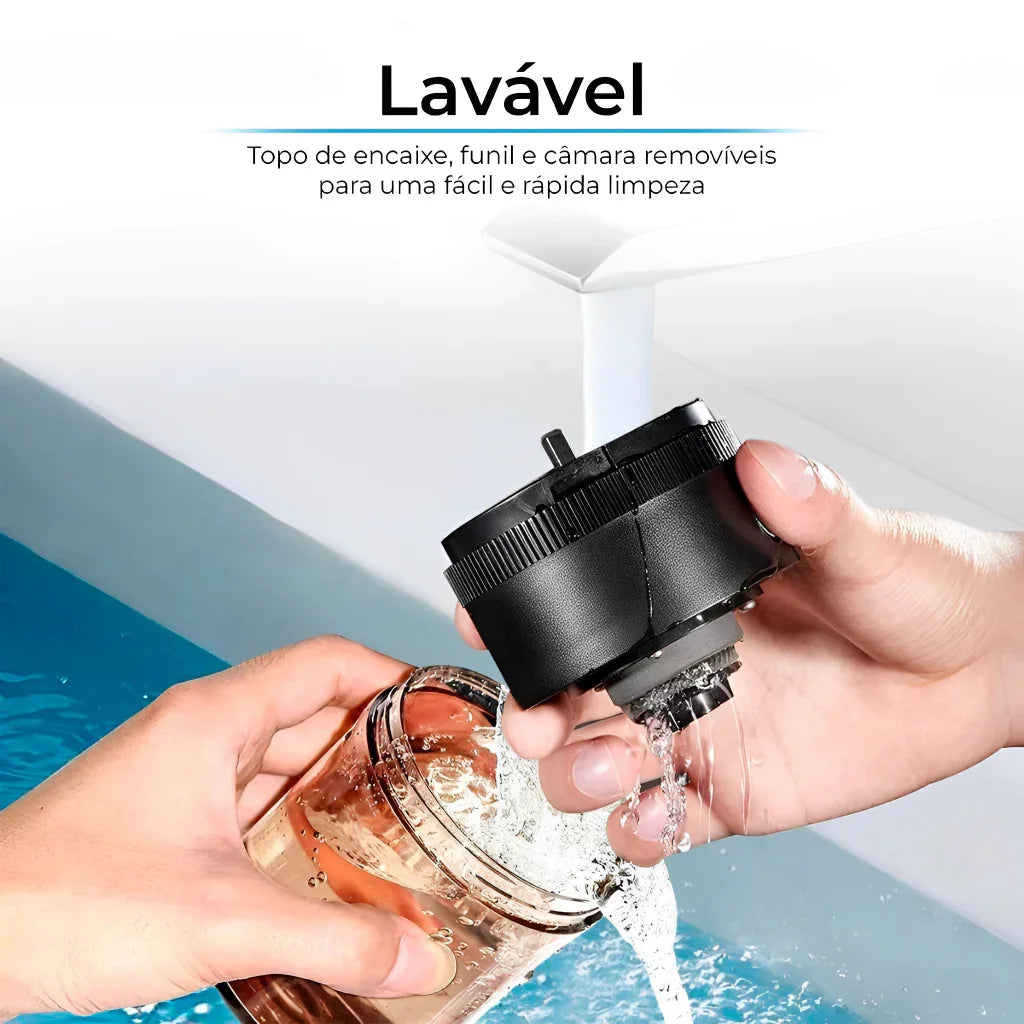 Moedor de Café Elétrico Portátil Recarregável com Ajuste de Níveis de Moagem