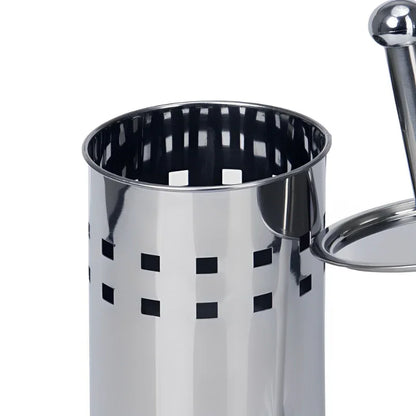 Escova Sanitária com Cerdas Flexíveis e Suporte em Inox