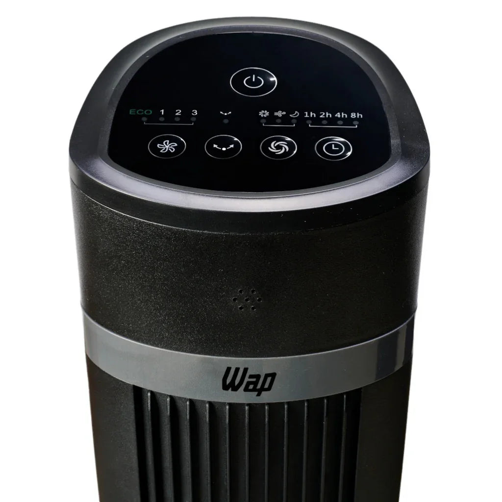 Ventilador de Torre Oscilante Vertical, Silencioso, com Controle Remoto e 4 Ajustes de Velocidade 220V