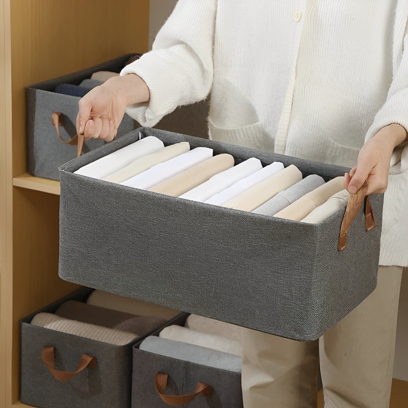 Kit 4 Cestos Dobráveis para Guarda-Roupa ou Armários