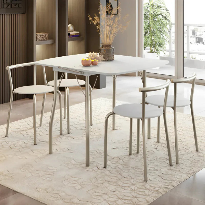 Conjunto Sala de Jantar Palermo com Mesa e 4 Cadeiras Carraro