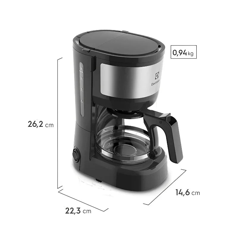 Cafeteira Elétrica Electrolux Efficient ECM10 em Inox 15 Xícaras