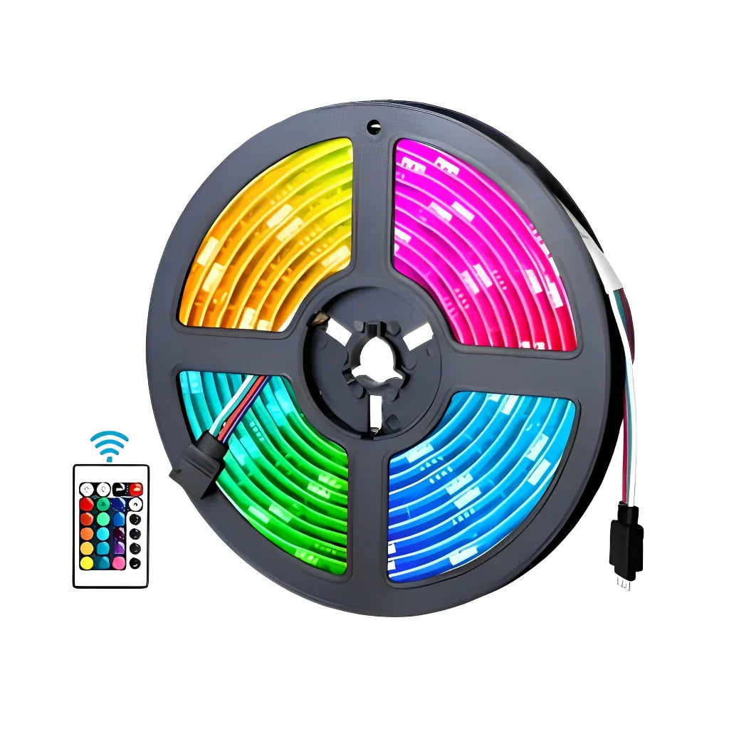 Fita Led 5M 3528 com Controle e Fonte