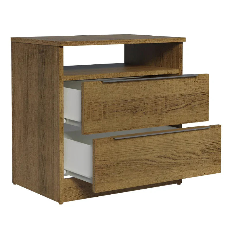 Mesa de Cabeceira com 2 Gavetas