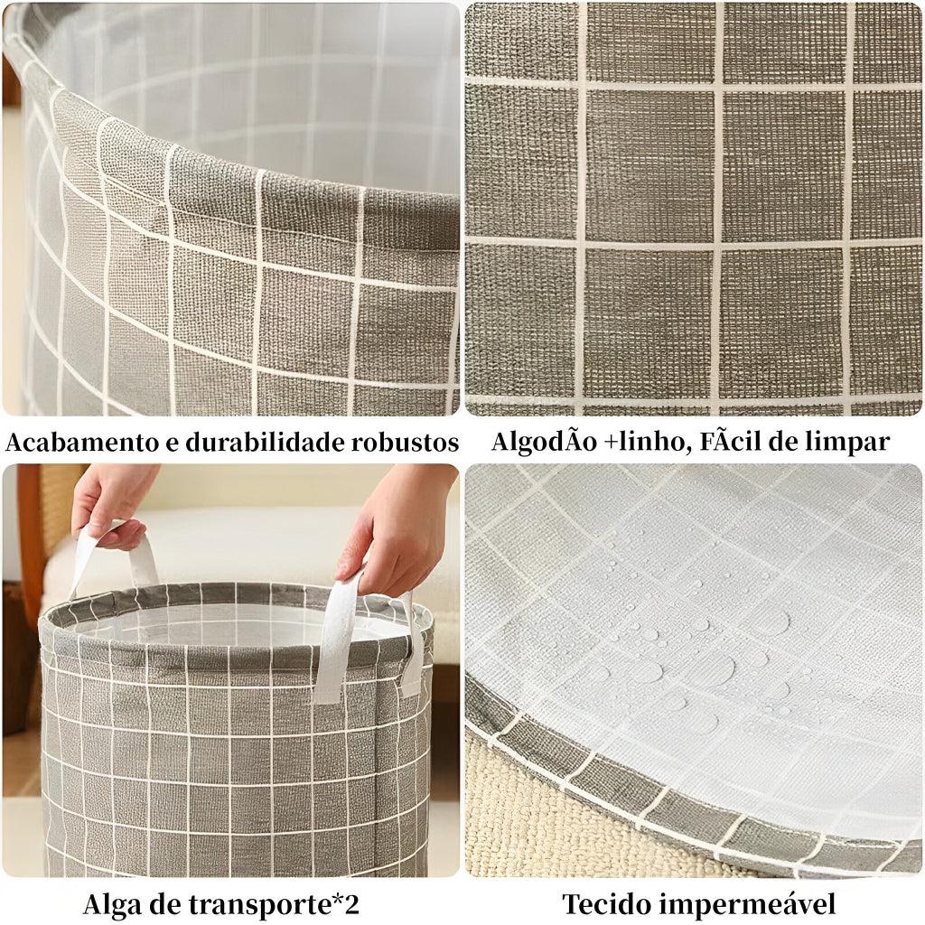 Cesto De Roupa Suja Dobrável