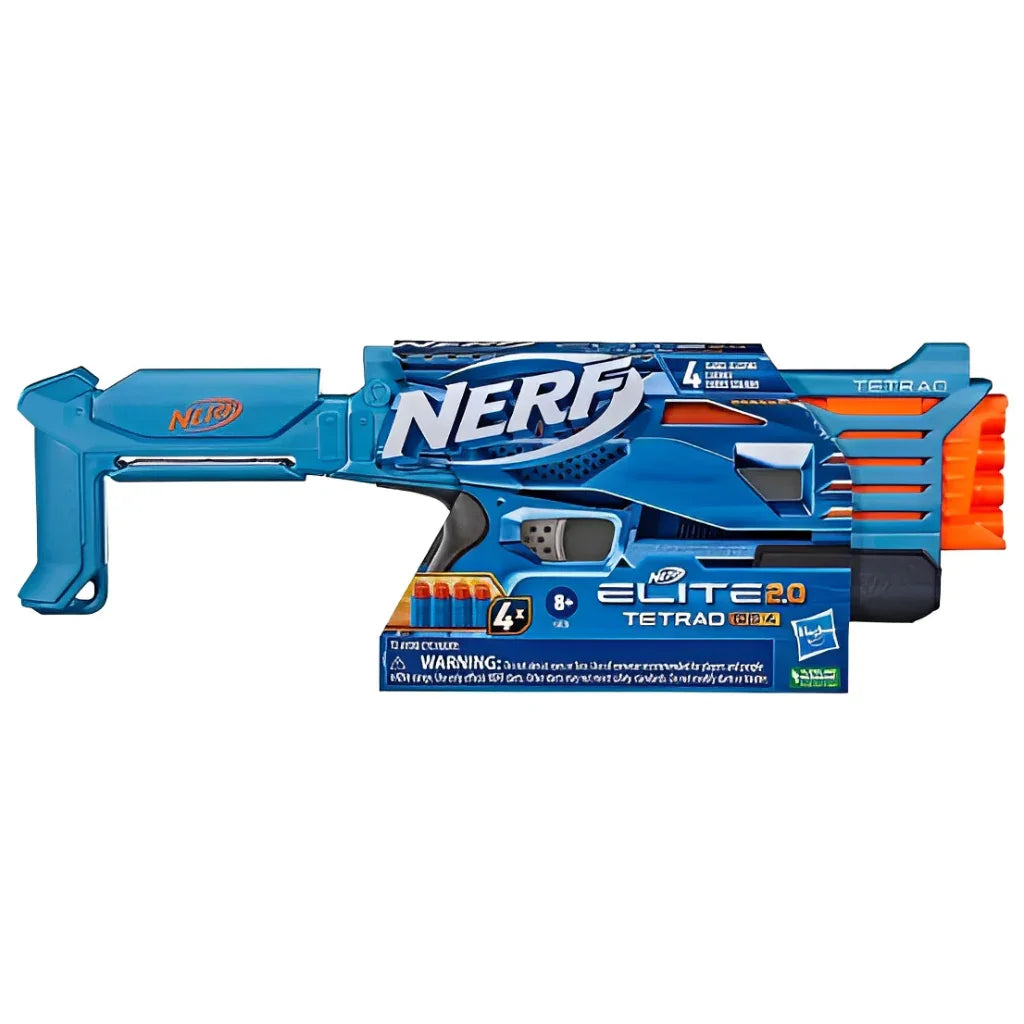 Nerf Lança Dardos Elite 2.0 Tetrad Qs-4. Hasbro F5026
