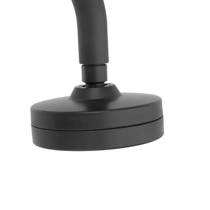 Chuveiro Redondo Preto Articulável Autolimpante para Aquecimento Solar ou a Gás