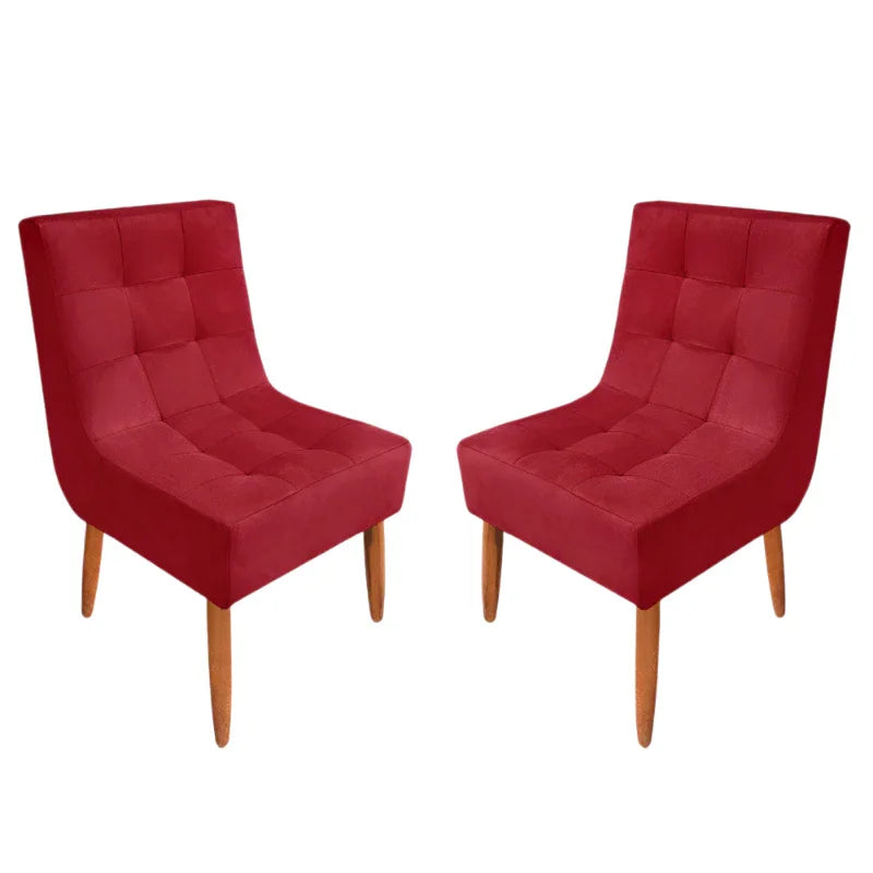 Kit Cadeira Estofada Decorativa