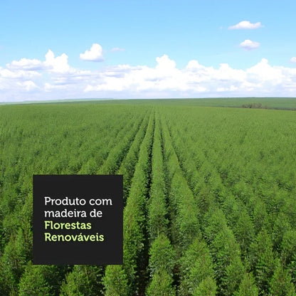 Buffet Aparador com 3 Gavetas e 2 Portas com Pés