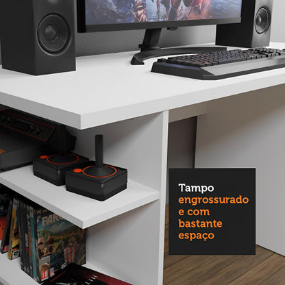 Escrivaninha Branca para Computador Gamer