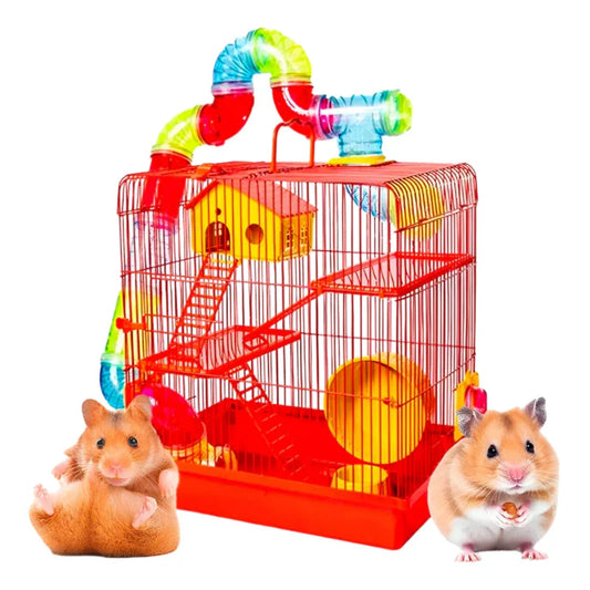 Gaiola de Hamster 3 Andares Completa