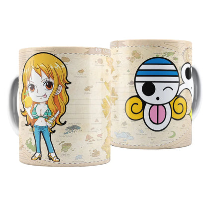 Caneca de Porcelana One Piece Mugiwaras