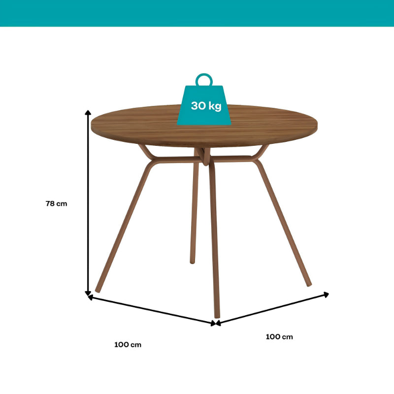 Conjunto Sala de Jantar 4 Cadeiras San Francisco Carraro