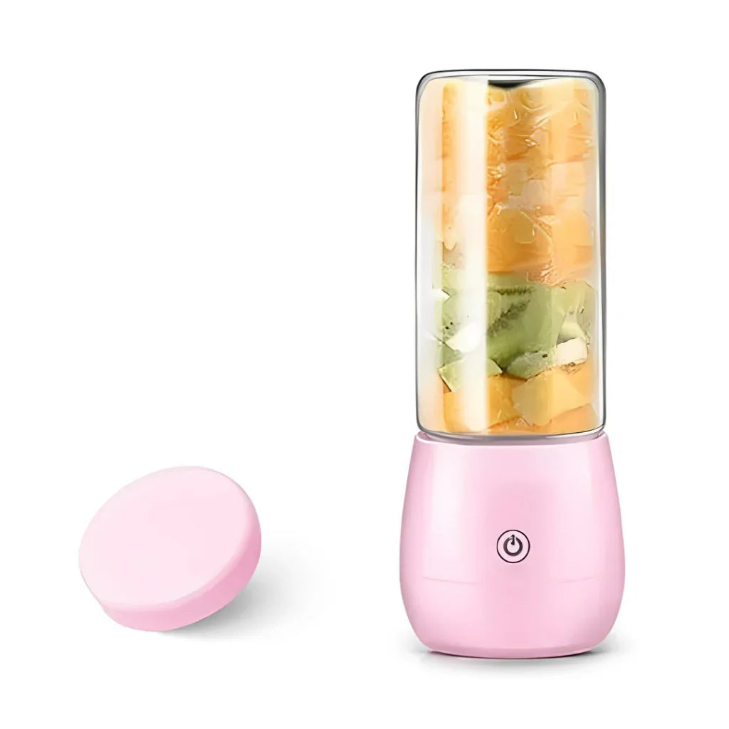 Mini Liquidificador Lelong 782 Portátil de Vidro com 6 Lâminas e uma Capacidade de 450ml