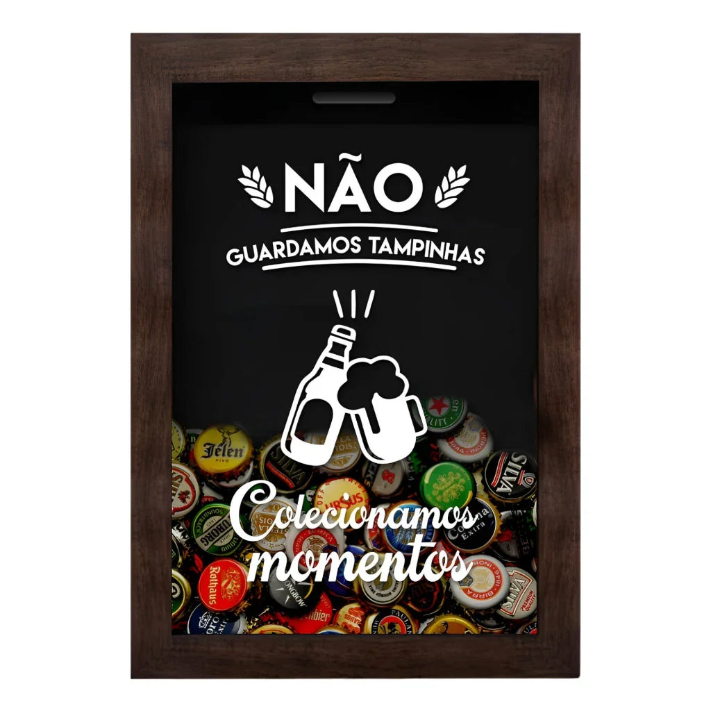 Quadro Decorativo Porta Tampinhas