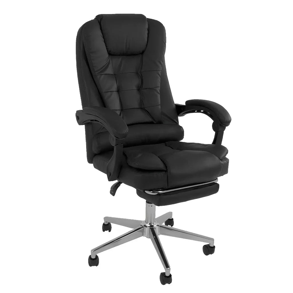 Cadeira De Escritorio Presidente Ergonômica com Apoio Para Pés