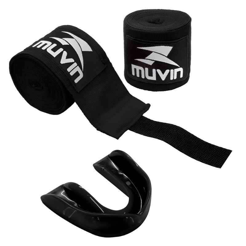 Kit Bandagem Elástica 3 Metros + Protetor Bucal Muvin