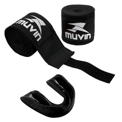 Kit Bandagem Elástica 3 Metros + Protetor Bucal Muvin