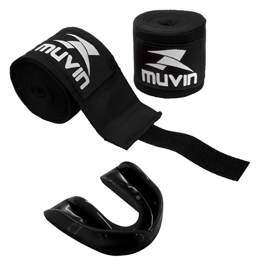 Kit Bandagem Elástica 3 Metros + Protetor Bucal Muvin